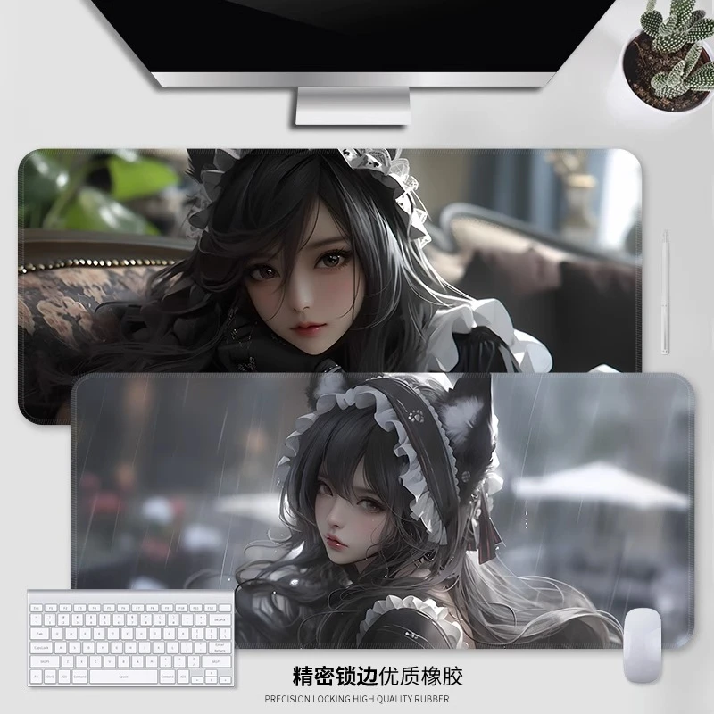 鼠标垫超大LOL电竞游戏桌垫定制九尾妖狐笔记本电脑垫办公键盘垫