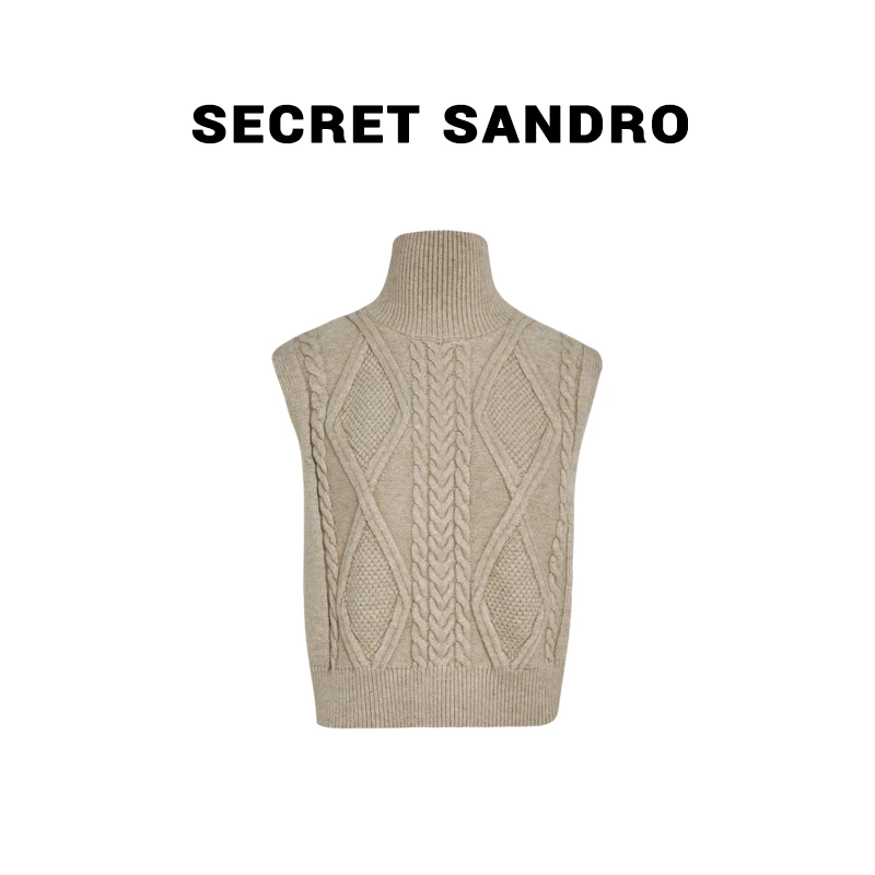 【双面马甲】【多娜&Secret Sandro粉丝专享】 毛衫马甲 M63213920Y