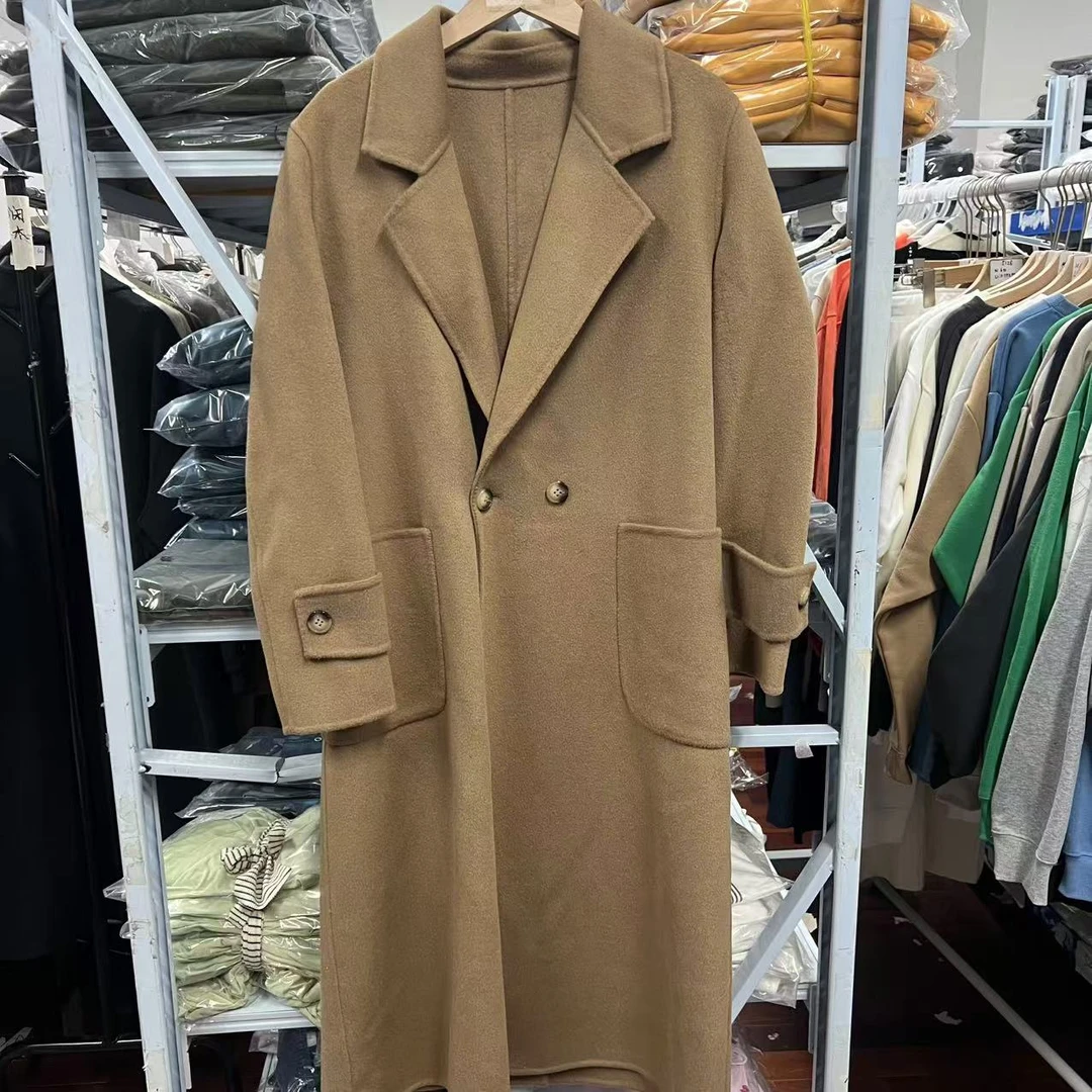 福惜 贵牌羊毛大衣女士外套 5096