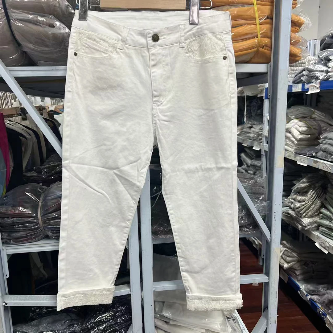 福惜 贵牌女士棉牛仔裤八分裤 4495