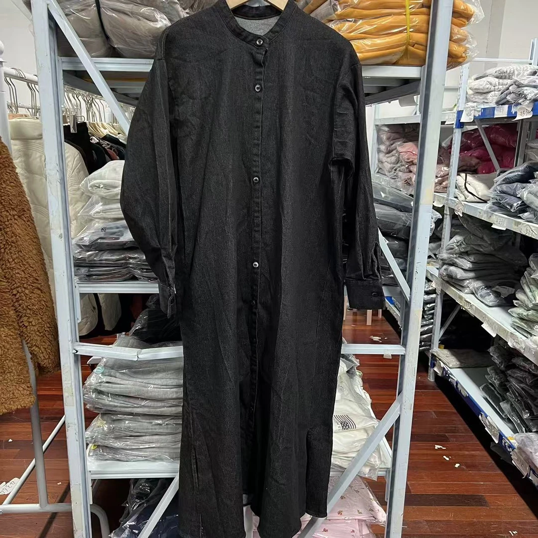 福惜 日单女士全棉牛仔连衣裙厚款5075