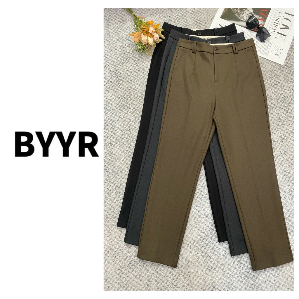 BYYR高定系列24秋冬款直筒西裤（24507）、