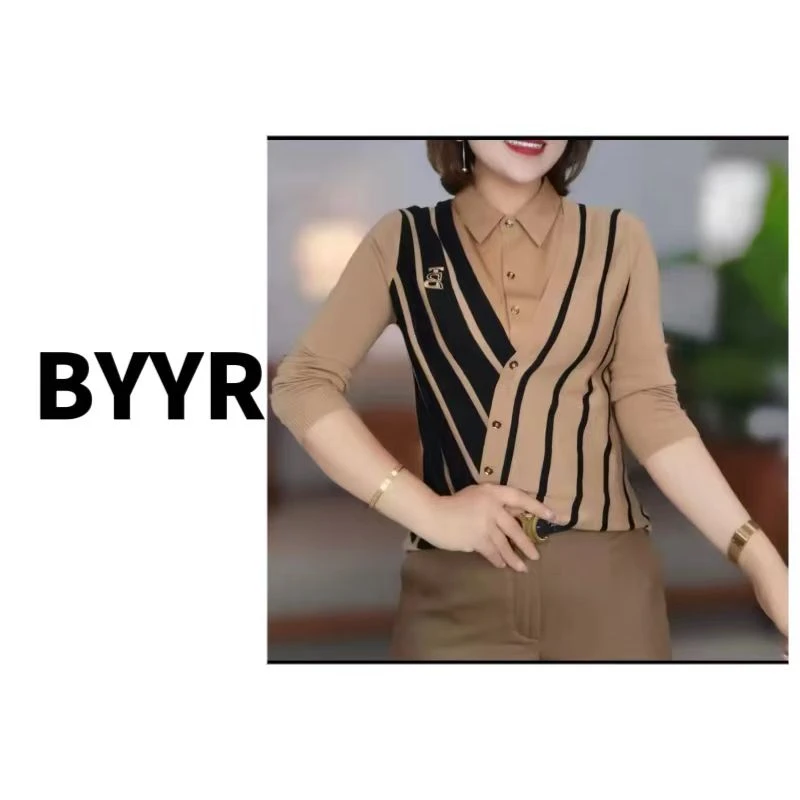 伴月伊人高定款假两件衬衣（19165）