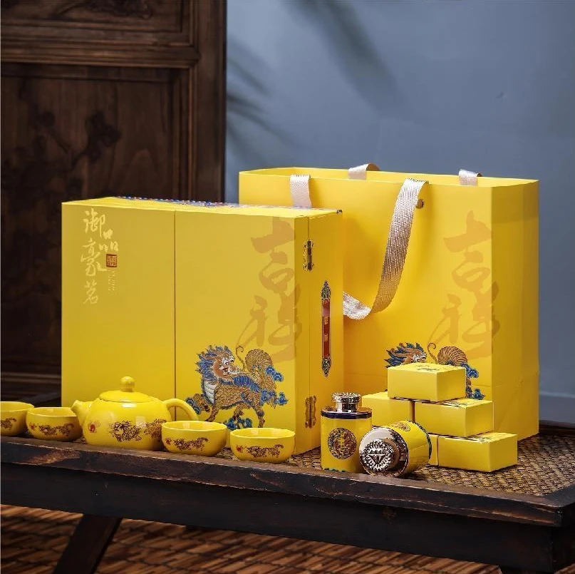 大红袍茶叶浓香型乌龙茶小种红茶茶叶礼盒装节日送礼送长辈