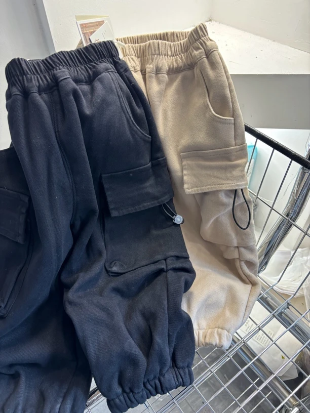 燕姐推荐灰翅膀工装裤加绒加厚