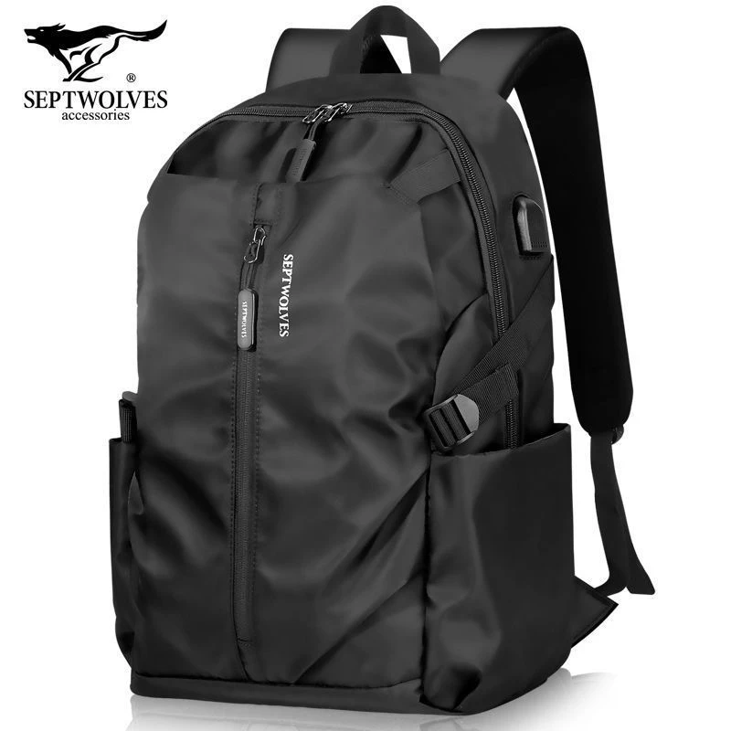 七匹狼双肩包男旅行包大容量男士2025电脑高中初中学生书包电脑包