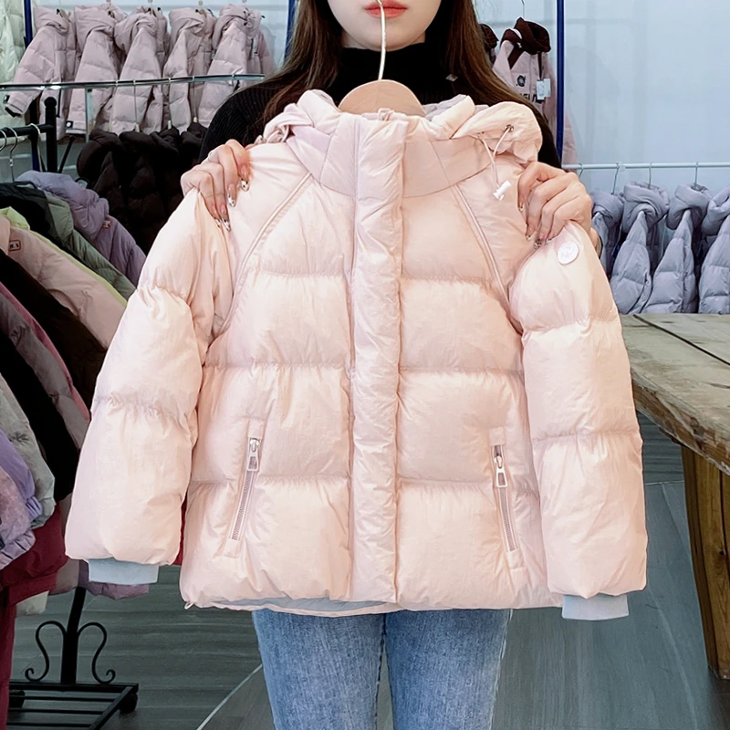 【淡粉香影】女童羽绒服冬季保暖2024新款儿童中大童白鸭绒加厚229