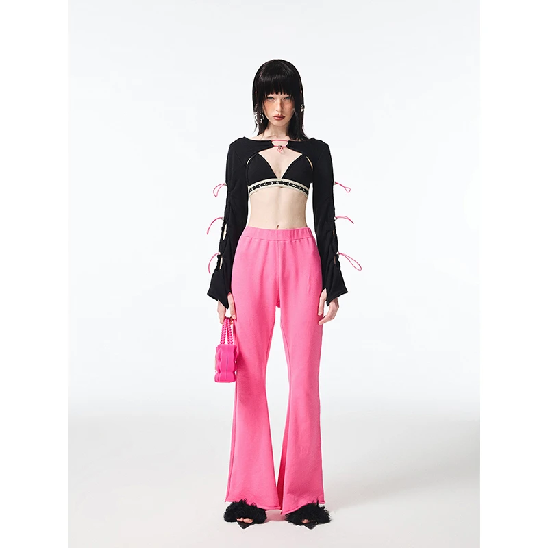 FOASIS 抽绳镂空袖套 透气舒适不易变形圆形镂空设计个性时髦上衣