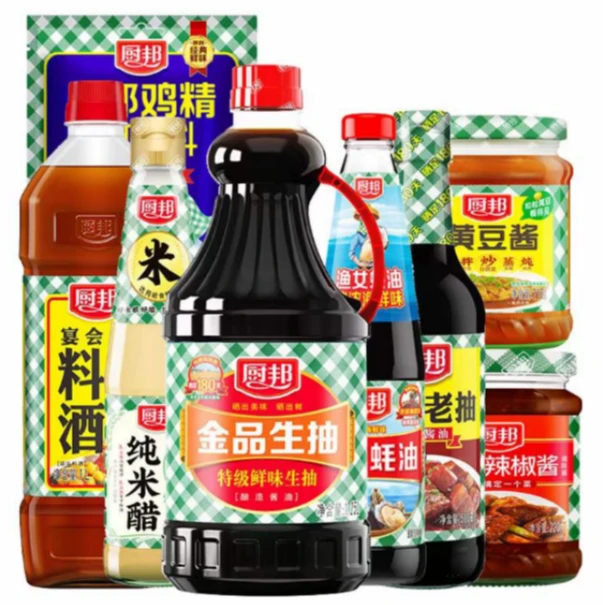 厨邦金品特级生抽米醋8件套