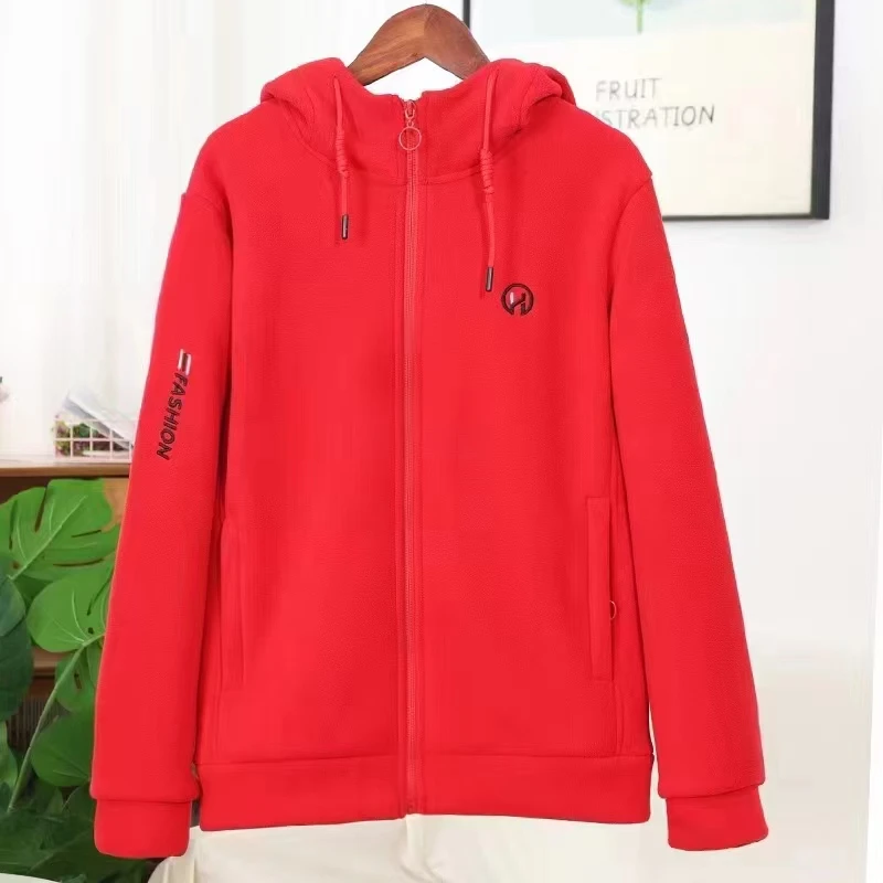 2025蛇年本命年年款妈妈装红色年款外套双面加绒加厚时尚户外休闲