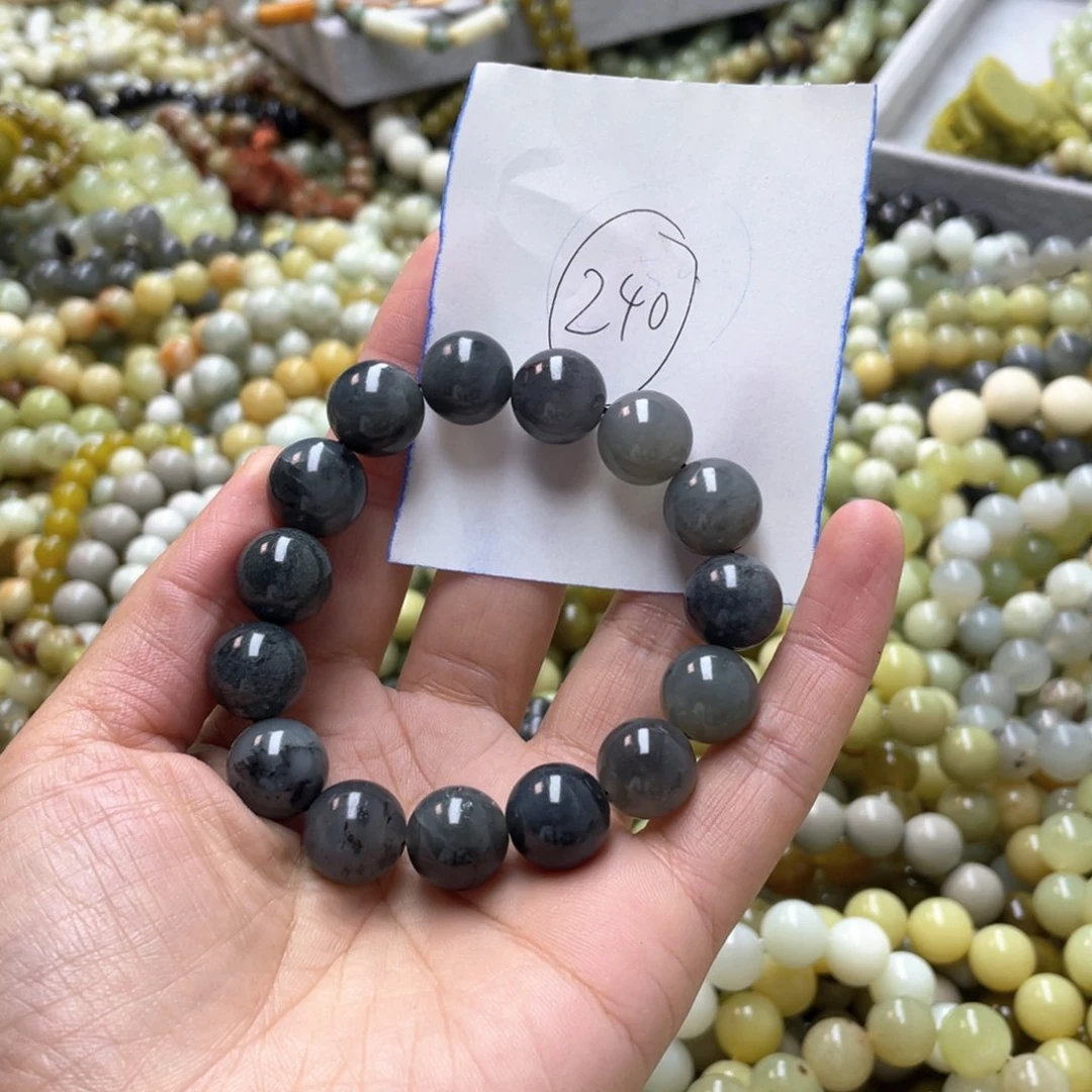 蛇纹石玉手链未镶嵌