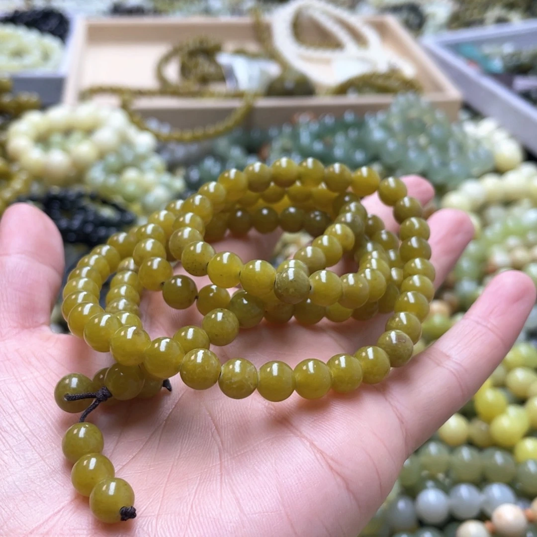 蛇纹石玉手链未镶嵌