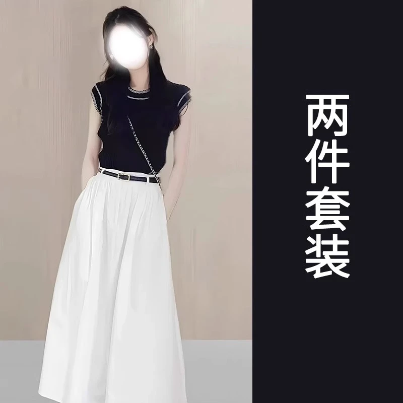 夏装搭配一整套时尚套装女2025夏季新款高级感盐系穿搭两件套装裙