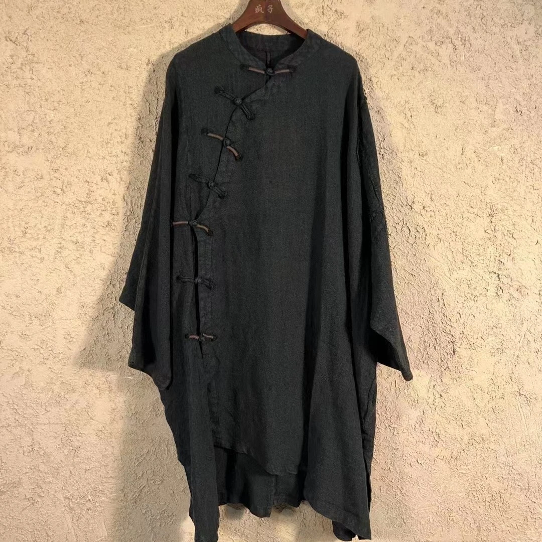 原沐分享 麻依者  盘扣上衣 979外套