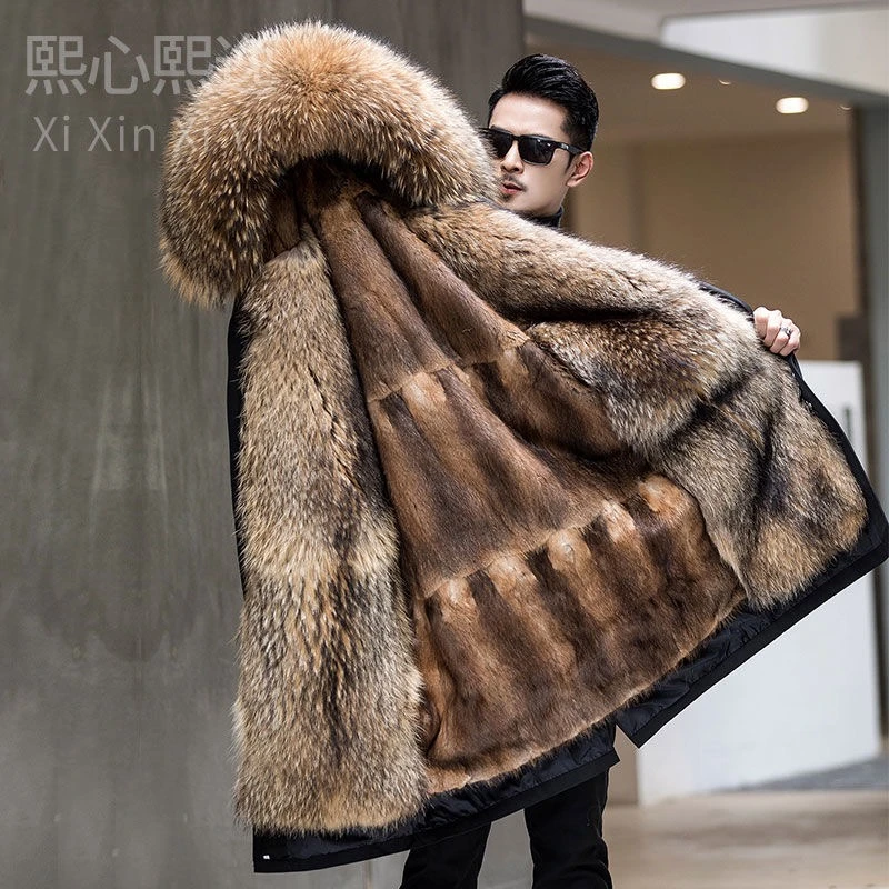 男士过膝派克王可拆卸内胆