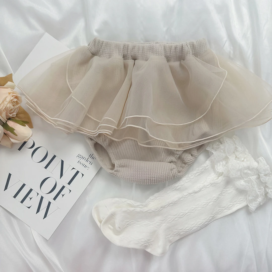两色可选 纱纱花苞裤～日单 蕾丝夏季少女花边薄款纯棉公主甜美