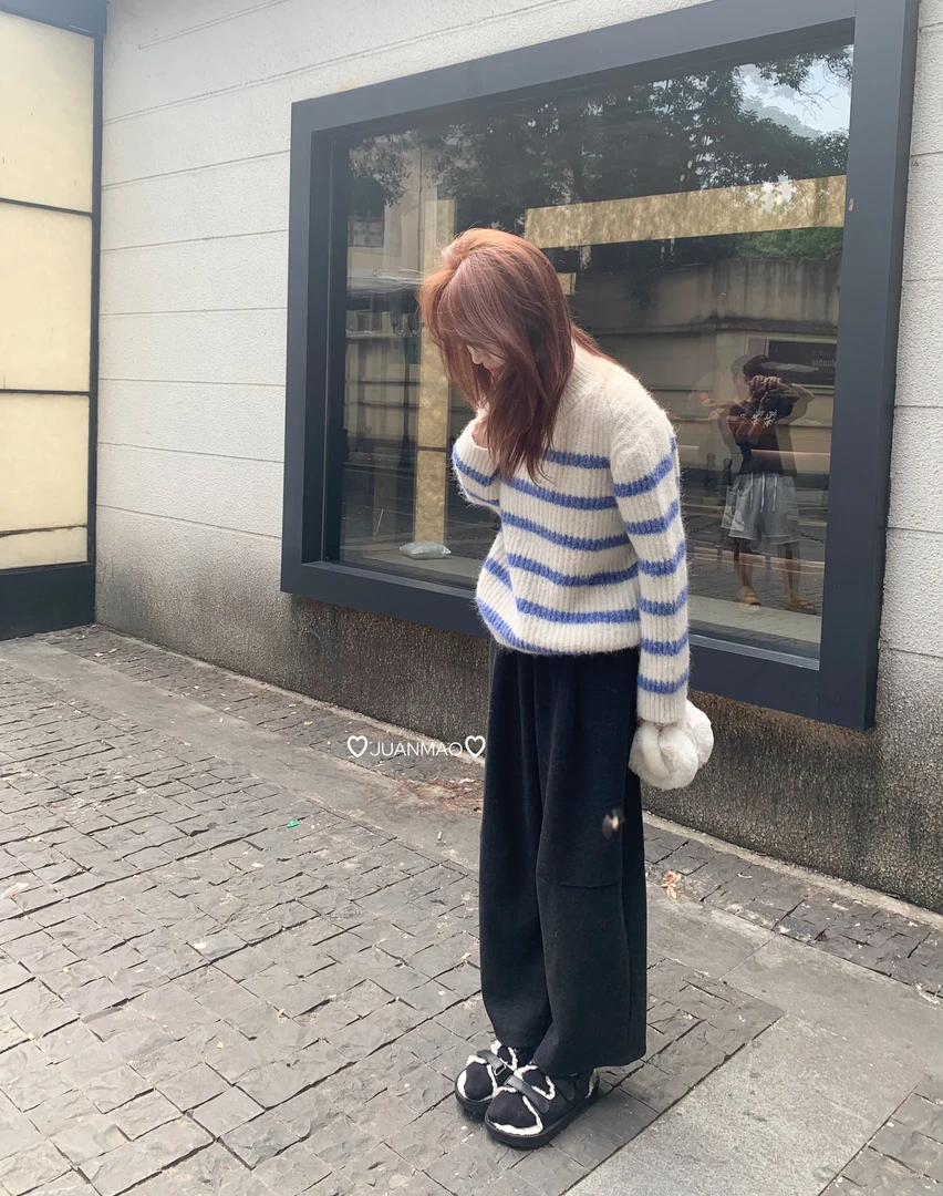 【港岛暮色】高级感通勤韩版灯笼裤秋冬松紧腰宽松镰刀裤