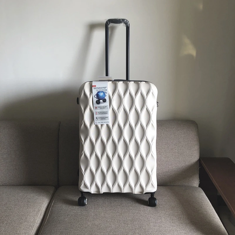 【密码拉杆箱】新款行李箱英国男女万向轮白色高档超轻旅行箱防摔