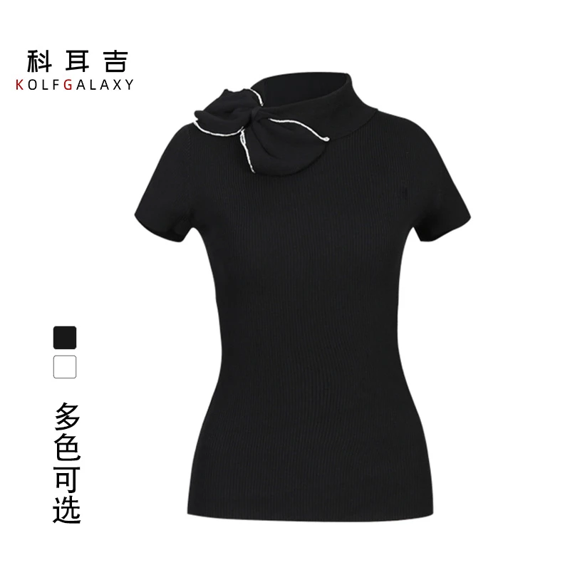 科耳吉高尔夫服装女款高领时尚休闲打底针织简约气质修身运动网球