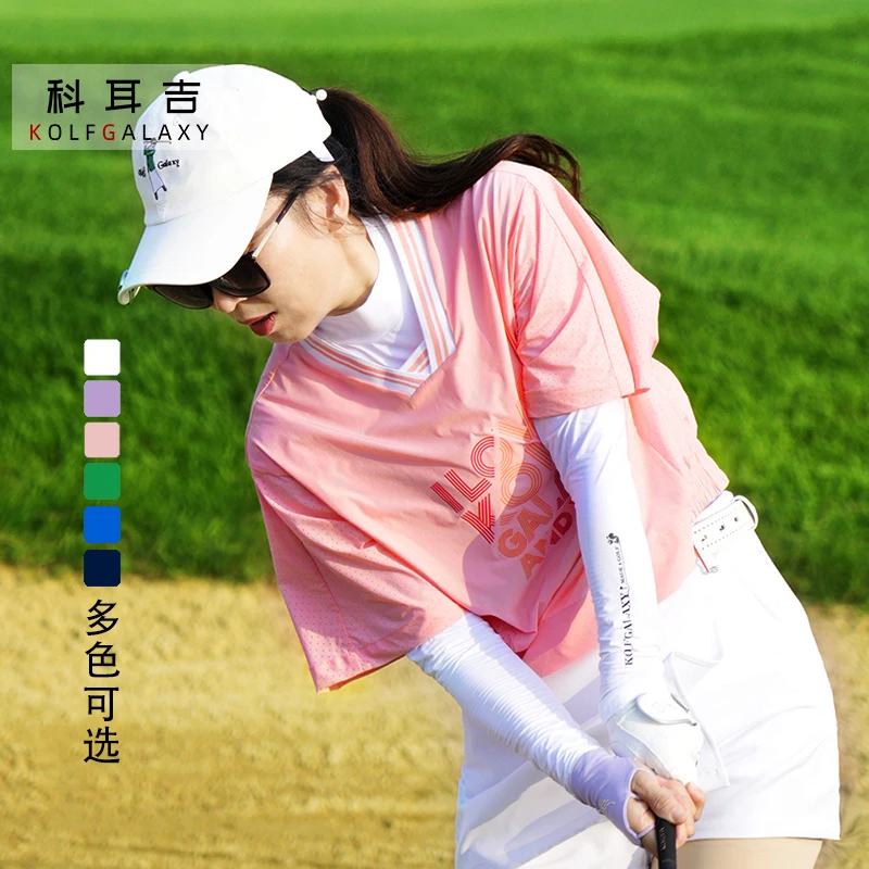 科耳吉 高尔夫女士新款棒球领短袖T恤速干透气舒适款户外运动上衣