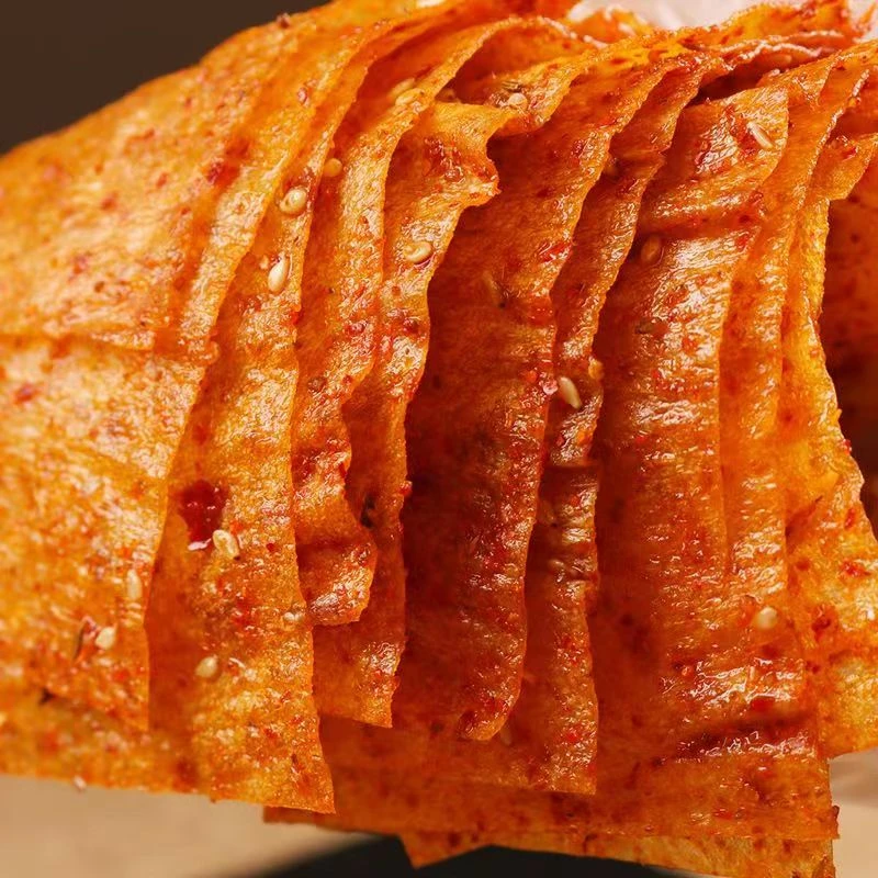 香辣辣豆腐皮平江大辣片香辣豆皮豆腐皮湖南地道特产零食童年味道