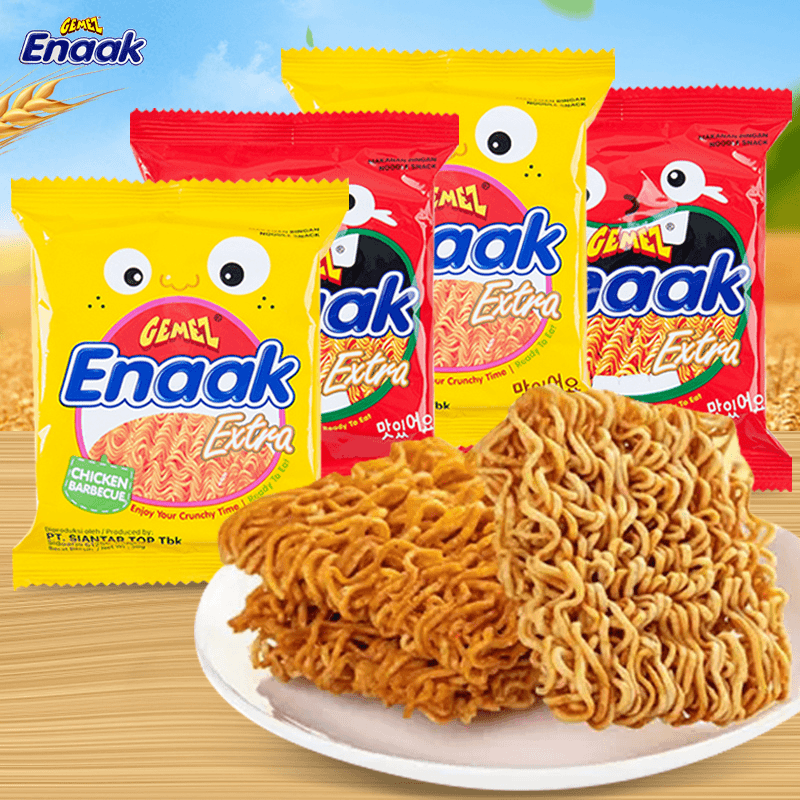 印尼进口GemezEnaak小鸡面干脆面脆脆面网红儿童零食