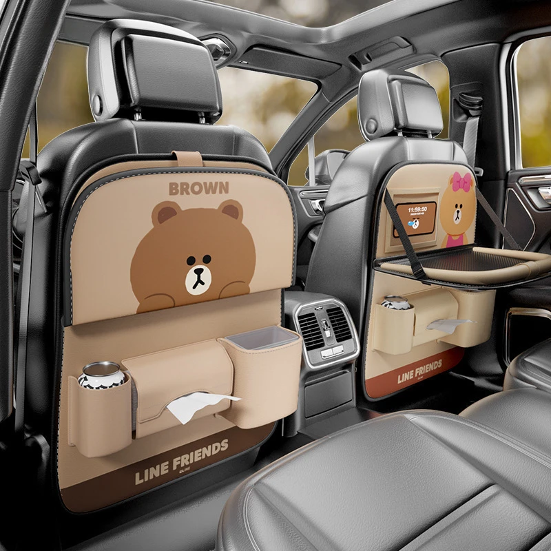 汽车椅背收纳袋座椅后背挂袋车载纸巾盒收纳多功能储物车内置物袋