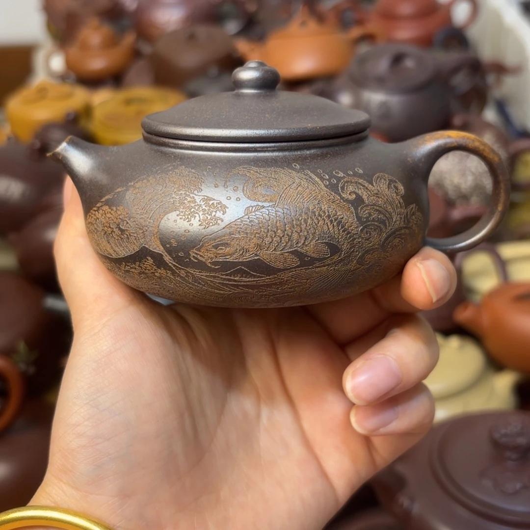 紫砂茶壶微瑕疵起痘内里砂
