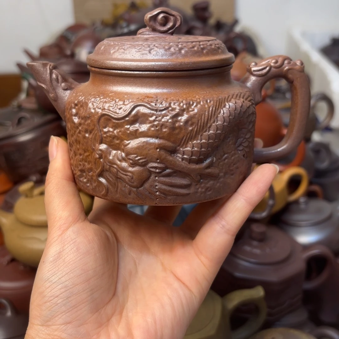 紫砂茶壶把裂微瑕疵