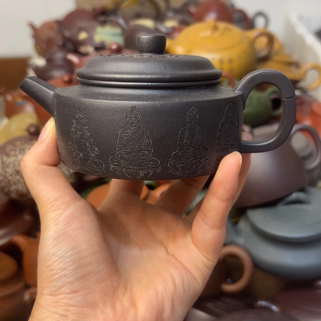 紫砂茶壶把裂微瑕疵