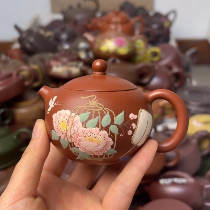 紫砂茶壶?***炜紫砂壶微瑕疵图案缺