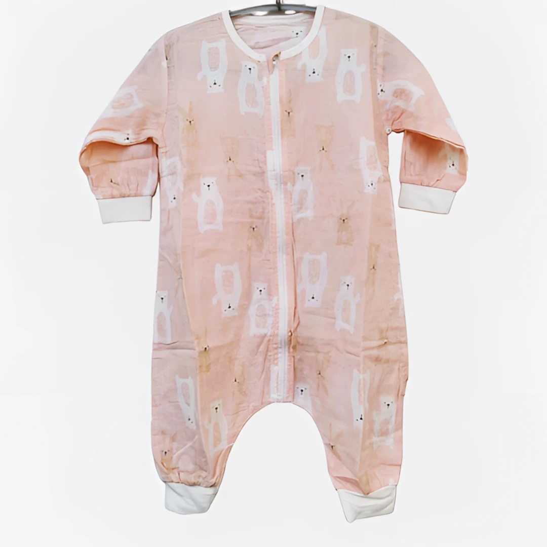 《实物图拍摄》四季款宝宝夏季连体睡袋纱布精梳系列