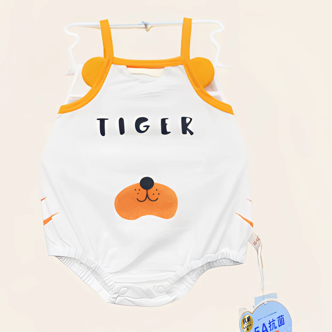 【全新货2024尾单处理】夏季婴童超薄连体衣莫代尔包屁衣短袖吊带
