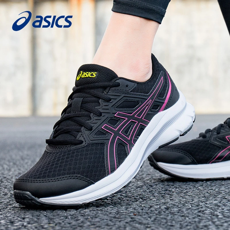 ASICS/亚瑟士女鞋秋冬季网面新款减震跑鞋轻便耐磨潮流休闲运动鞋