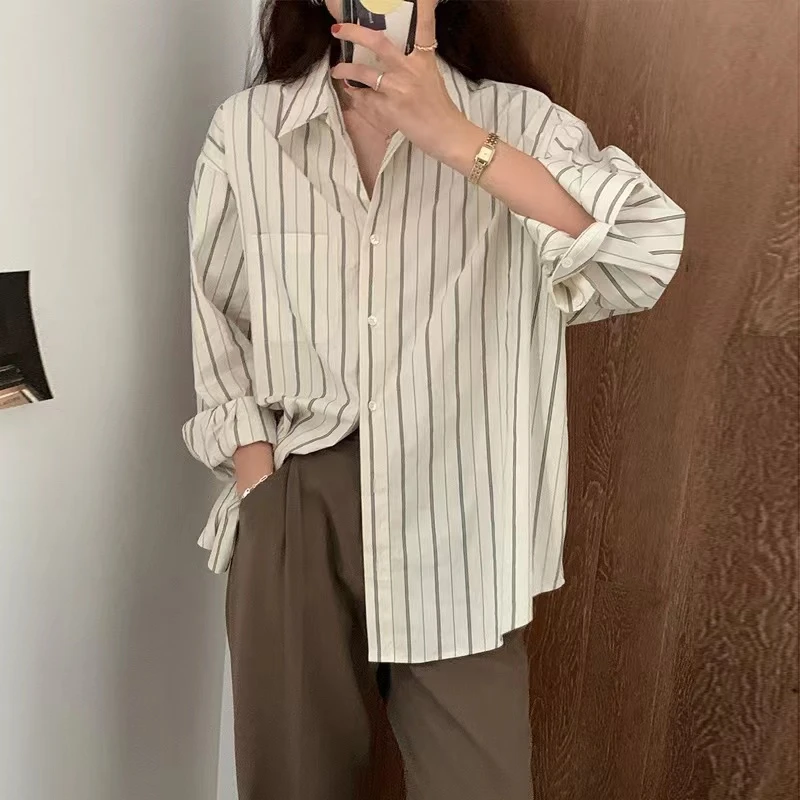 【F1-F100】夏雪儿百搭春夏衬衫宽松衬衣