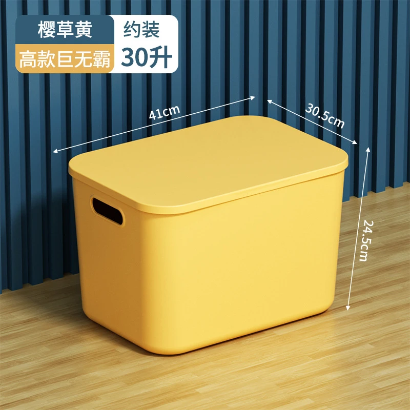 【巨无霸2个装60升】零食杂物塑料收纳箱 客厅卧室办公室衣物整理箱