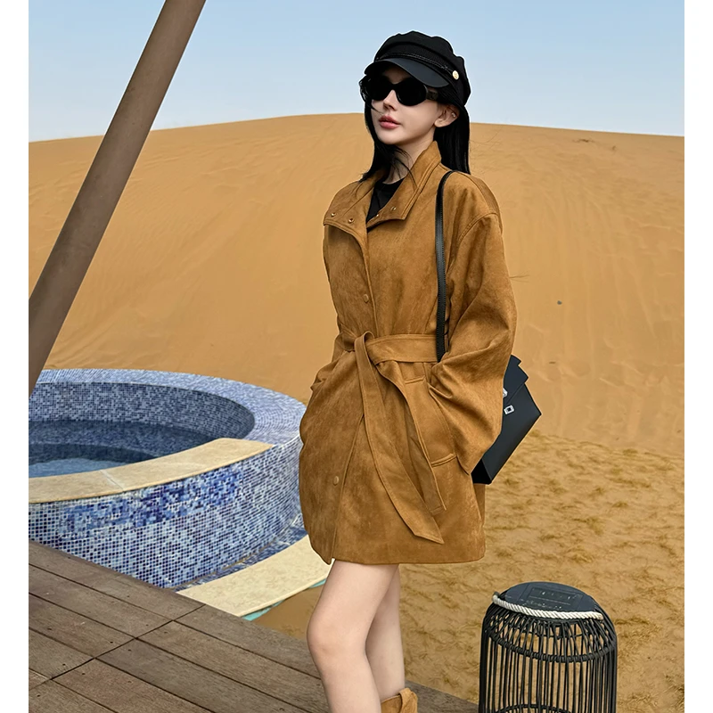 2023秋季【悠然时光】美式复古新款气质时尚百搭初秋宽松外套上衣