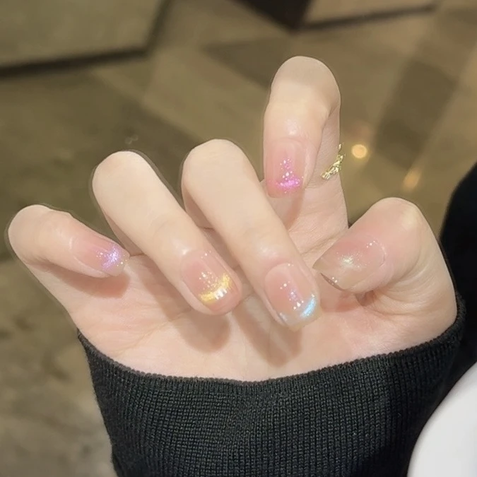 【指尖多巴胺】三仟纯手工穿戴甲 日常精致俏皮美甲 少女跳色美甲