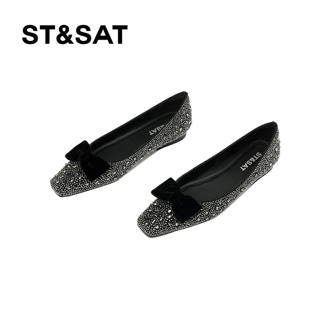 星期六2024时尚春季女鞋休闲百搭女单鞋女百搭小个子女士单鞋