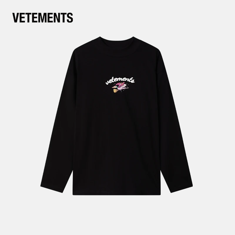 VETEMENTS平替好物秋冬长袖T恤情侣款宽松休闲简约百搭63550304
