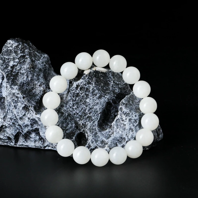 （尾货）和田玉圆珠手串约12mm  29240816-99