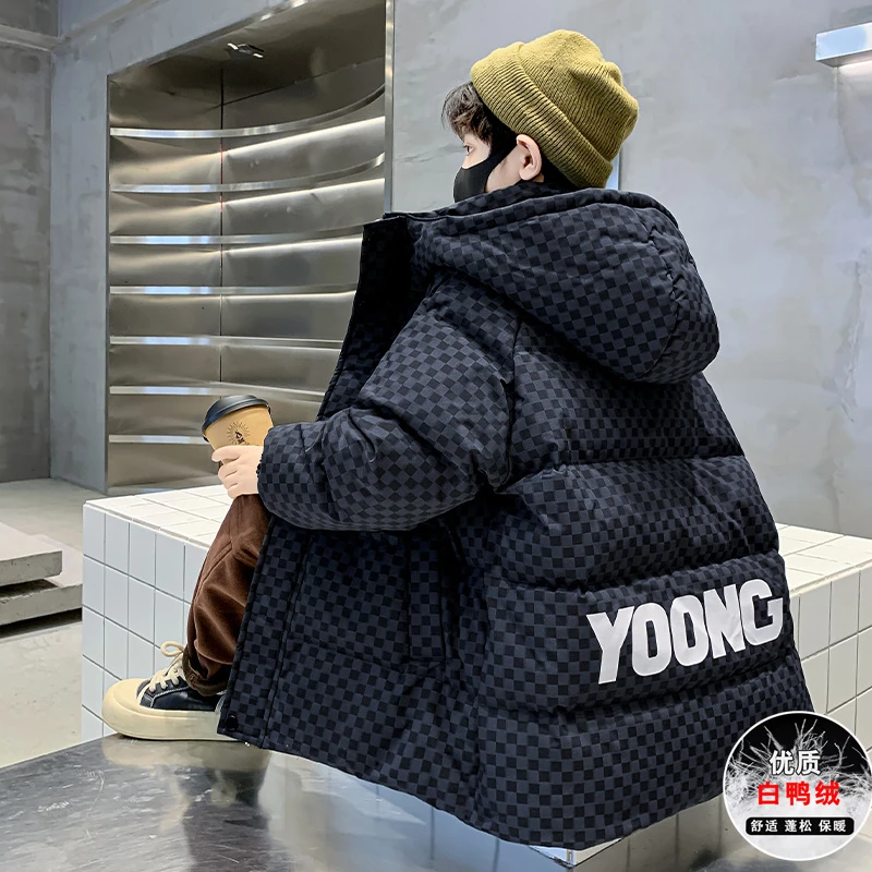 巴拉巴拉云朵男童冬季加厚羽绒服外套中长款中大儿童冬装2025新款