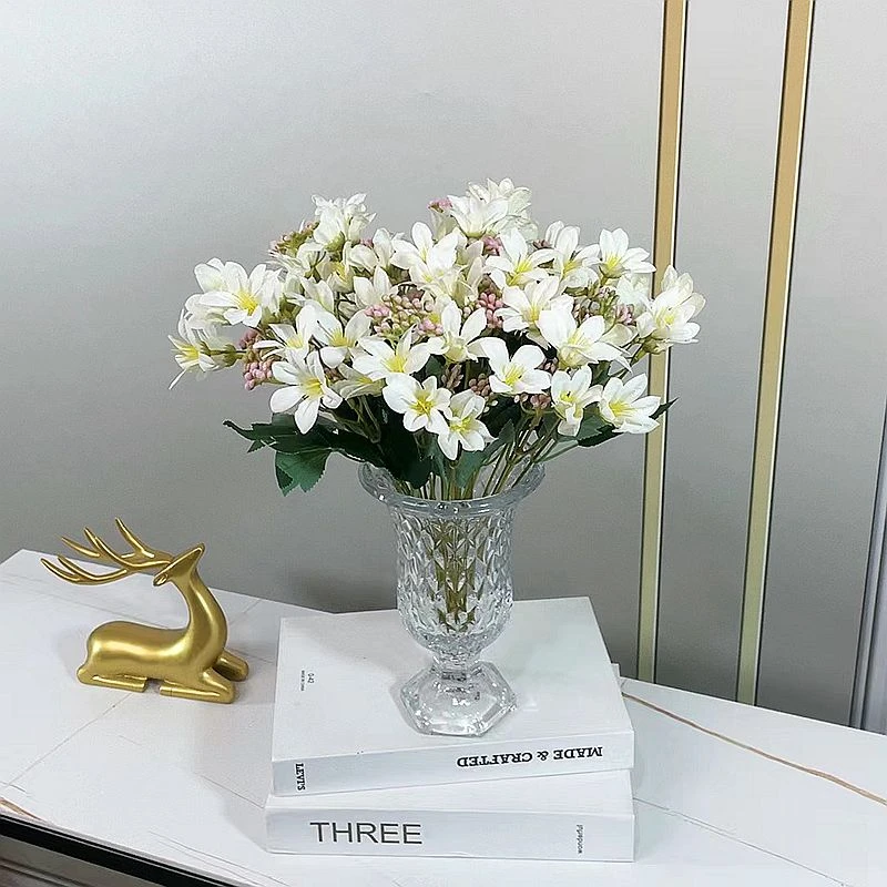 轻奢仿真小百合花小把束装饰假花仿真花餐桌茶几家居装饰绢花插花