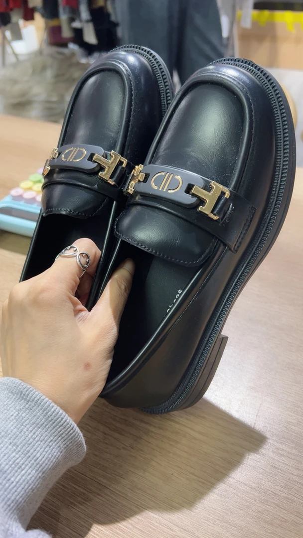 秋冬新款休闲百搭乐福鞋