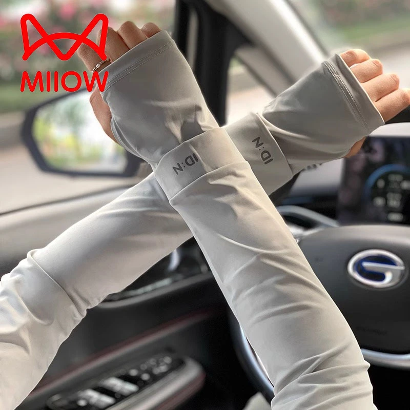 猫人冰袖防晒防紫外线女款网红开车冰丝袖套薄款骑行护袖手臂套袖