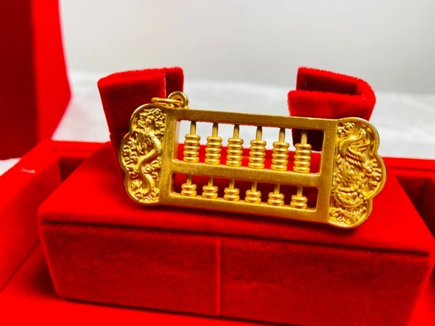 合金吊坠 合金项链 算盘精工吊坠