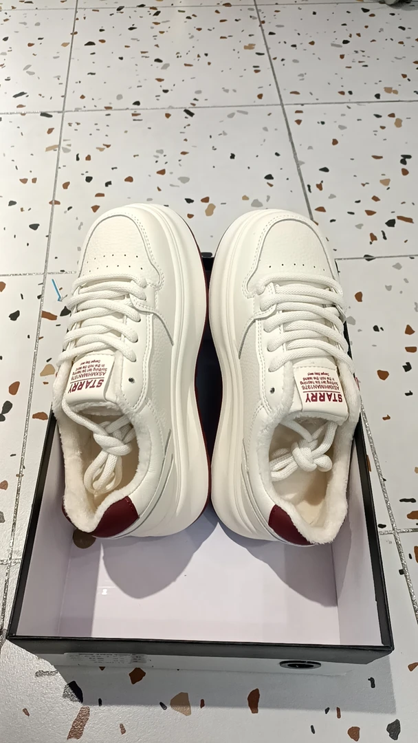 【华小姐】秋冬季新款时尚潮流圆头厚底百搭休闲鞋39