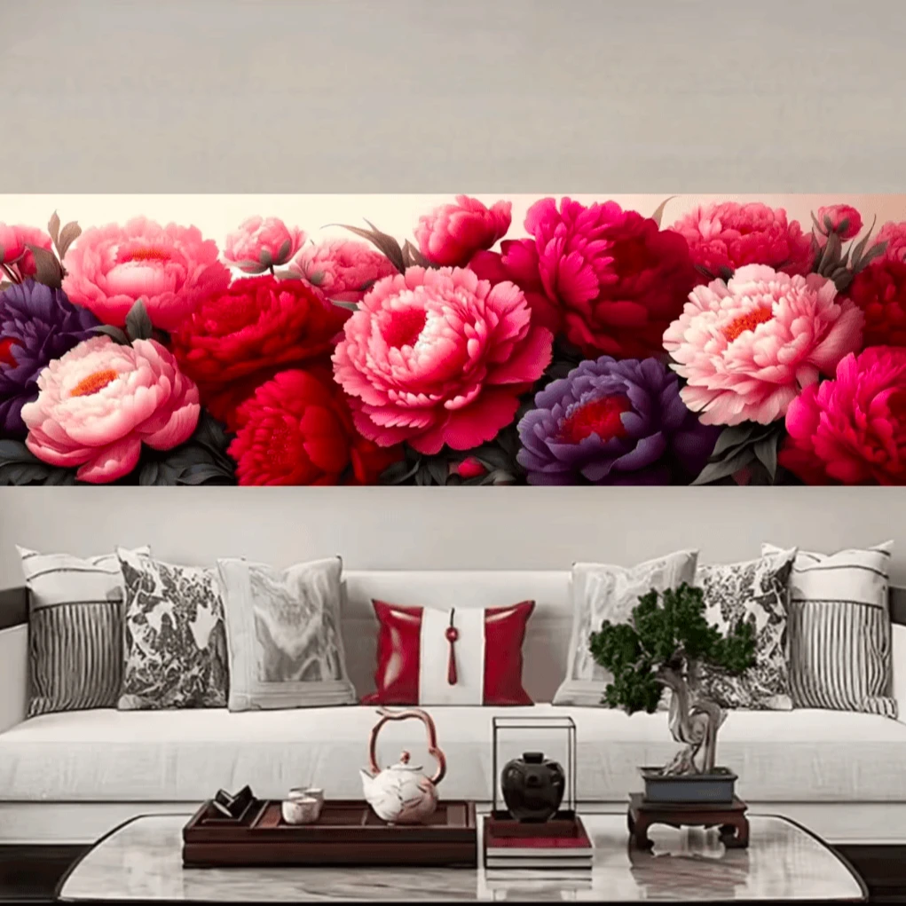 【2258】色彩缤纷十字绣套件300x100 大格简单好绣20个色