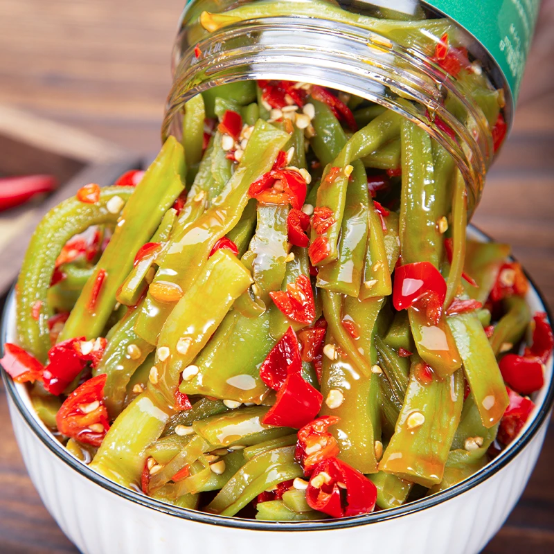 剁椒贡菜湖南香辣下饭菜220克/瓶开味咸菜拌饭拌面速食美食酱菜