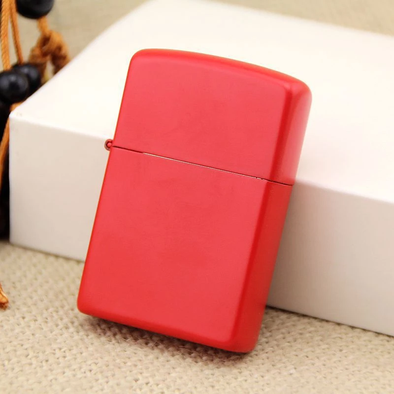 D02-101E大红色 光板煤油打火机 地球牌煤油打火机